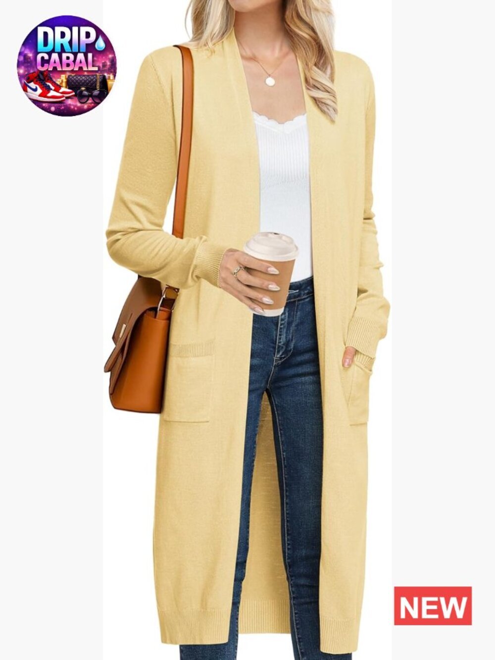 Lightweight Open Front Long Sleeve Maxi Duster Cardigan with Pockets